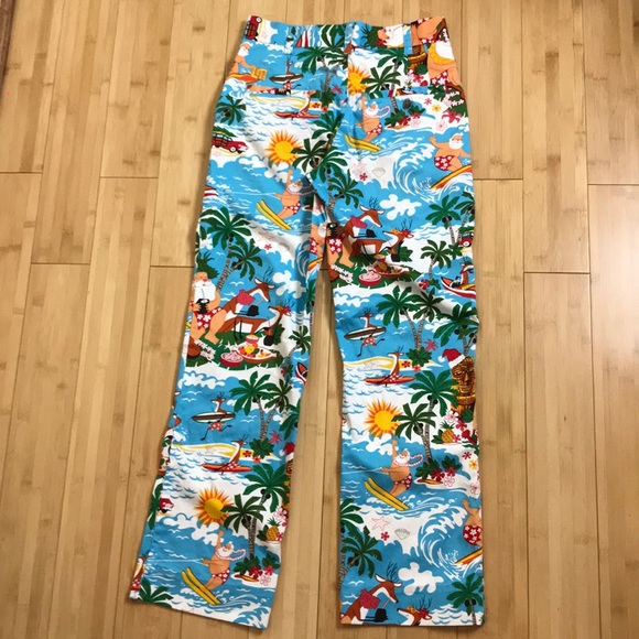Loudmouth Golf Surfing Santa Golf Pants 26xUF - Picture 10 of 11